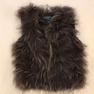 Alice + Olivia 100% real fur vest
